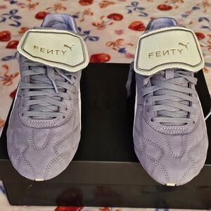 Puma Fenty Lavender Suede Sneakers